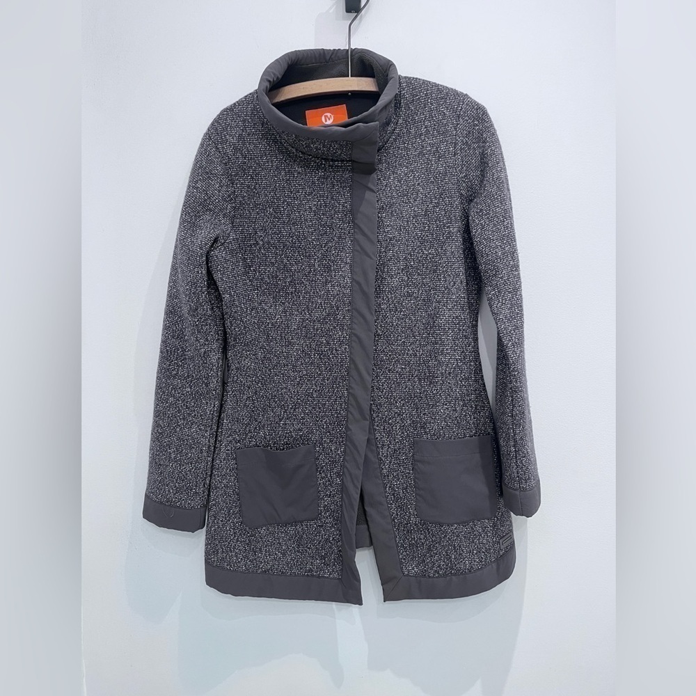 Merrell polar gray long jacket size medium